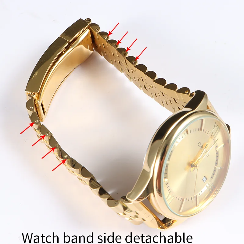 20mm21mm الفضة اليوبيل جوفاء نهاية مع المحار نشر المشبك الفولاذ المقاوم للصدأ حزام (استيك) ساعة ل Seiko SKX007 SKX009 SRPD63K1