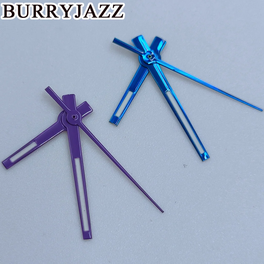 BURRYJAZZ NH35 NH36 NH38 7S26 7S36 4R35 4R36 Watch Hands Silver Gold Blue Rose Gold Green Red Orange Purple Hands Green Luminous