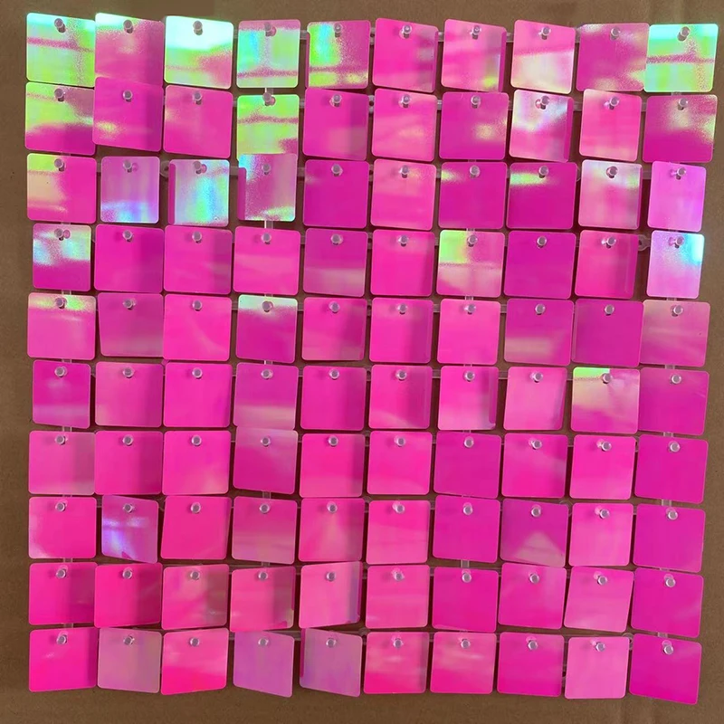 33 Colors Square Shimmer Wall Panels Birthday Party Background Decoration Glitter Sequins Backdrops For Wedding Party Decorative