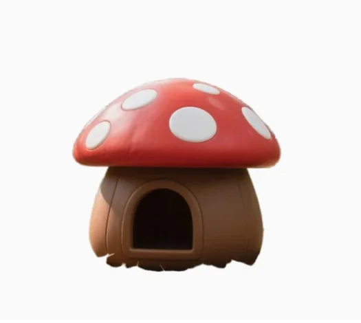 Mushroom-Shaped European Castle Style Pet House for Large and Medium-Sized Pets