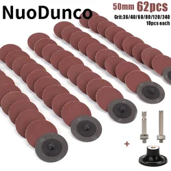 62pcs 50mm R-Type Quick Change Discs Set 2