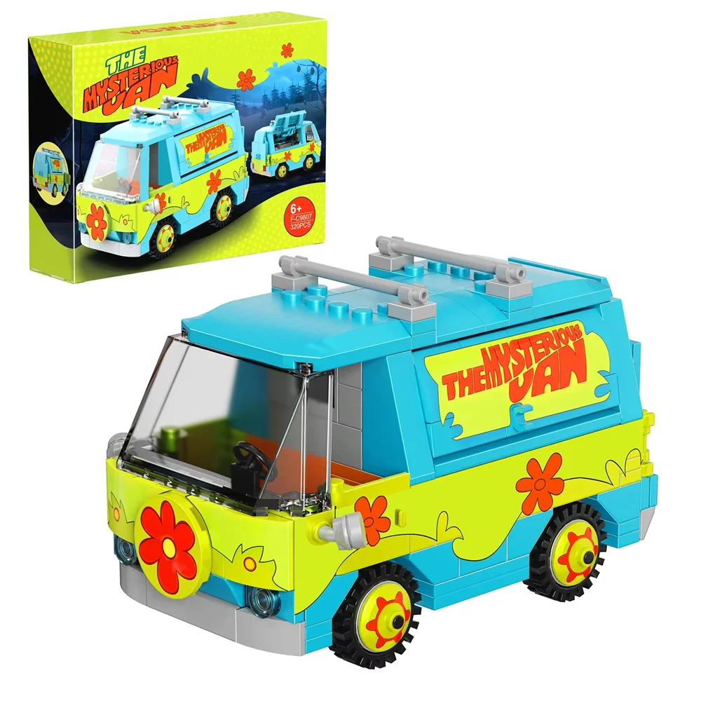 MOC Scooed Dooed Mysterious Machine Van Building Blocks Set Machine Cartoon Vehicle Bricks Toys For Children Xms Gifts with box