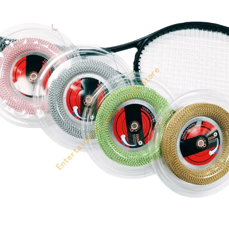 Daily Tennis String with Braided Multifilament Build, Nylon Restringing String for Steady Feel and Routine Practice Use 55KD
