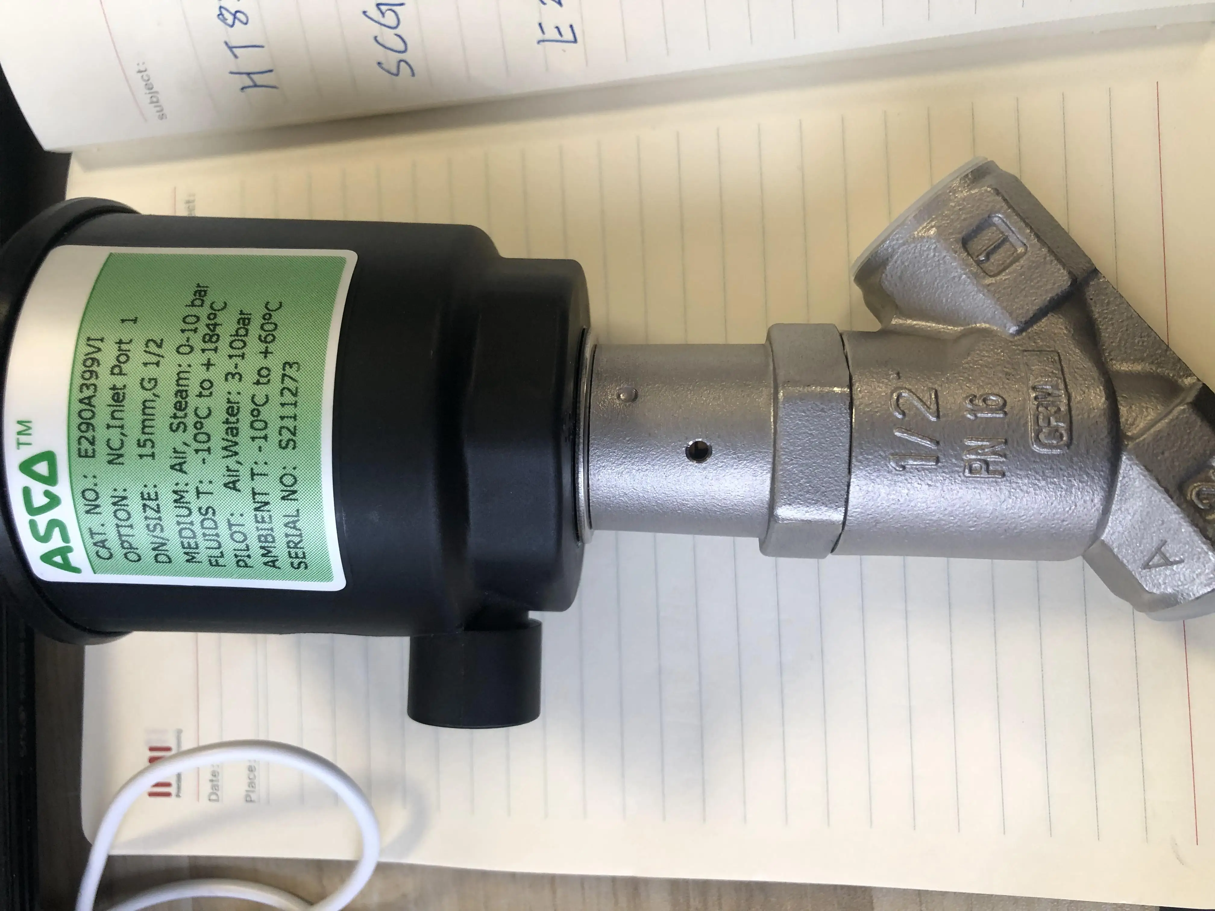 E290A399VI ASCO Corner Seat Valve