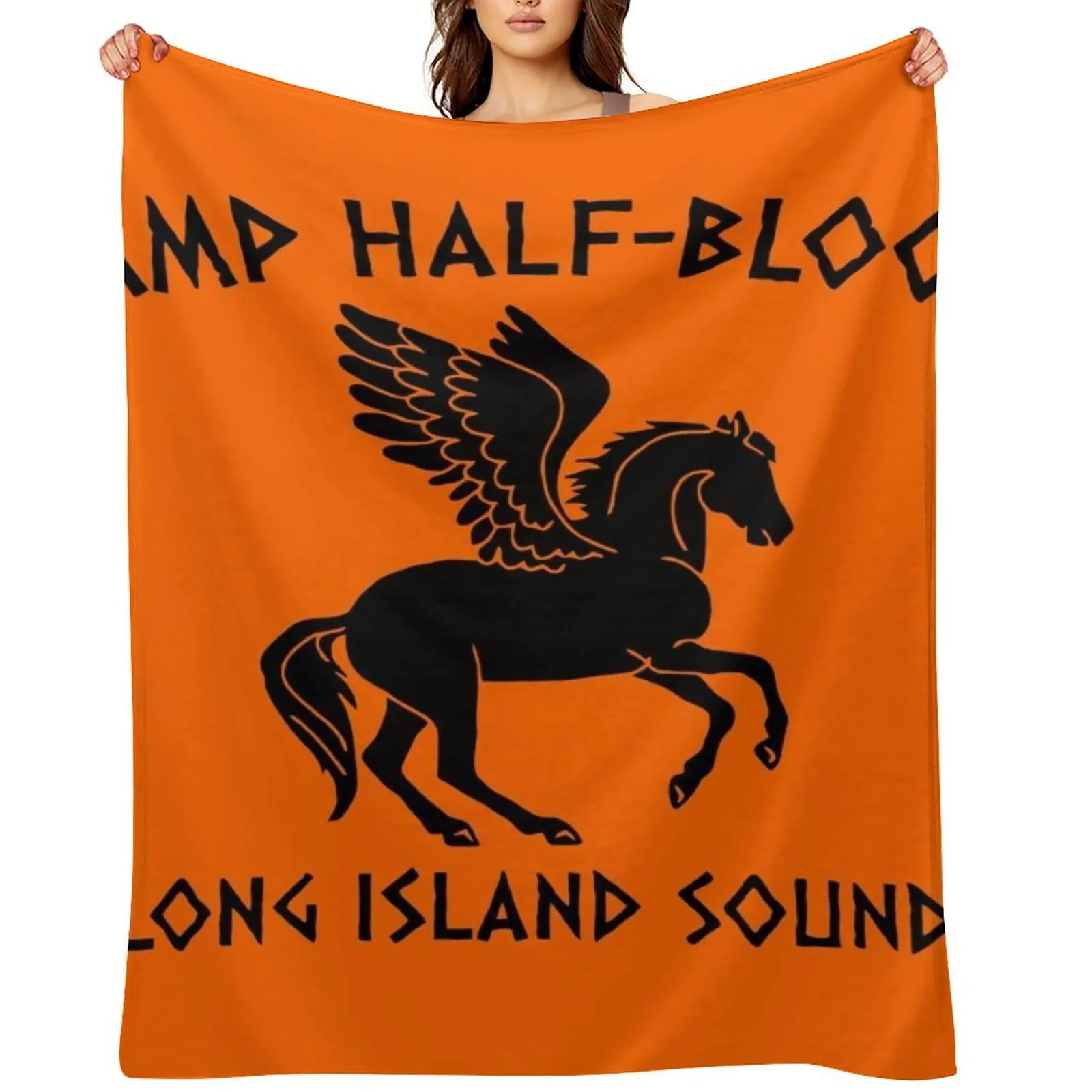 

camp half blood long island Throw Blanket Shaggy Luxury St Moving for winter Blankets