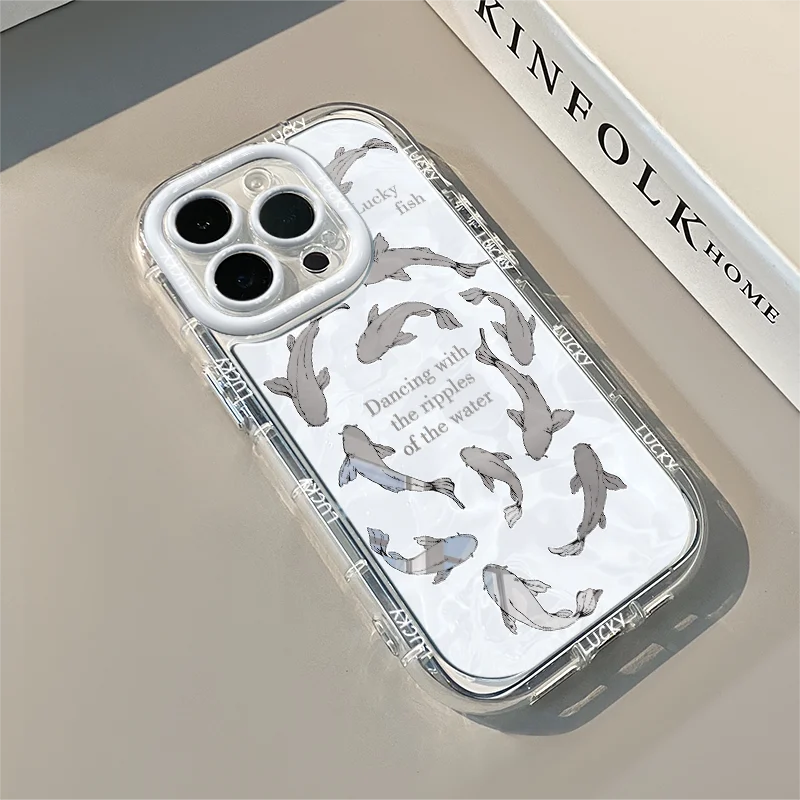 Funda con Espejo y Gato Recortado para iPhone 17 Pro Max, Compatible con 7 8 15 14 16 Plus 13 12 11 Pro X XR 16E 17 Air 6