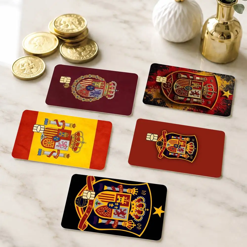 

Coat of Arms of Spain Art Credit Card HD Stickers Game Card Decal Small Chip Waterproof Sticker Gift