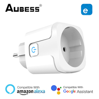 EWelink WiFi Smart Socket 20A EU Smart Plug With Power Monitoring Timing Function Voice Control Via Alexa Google Home Yandex