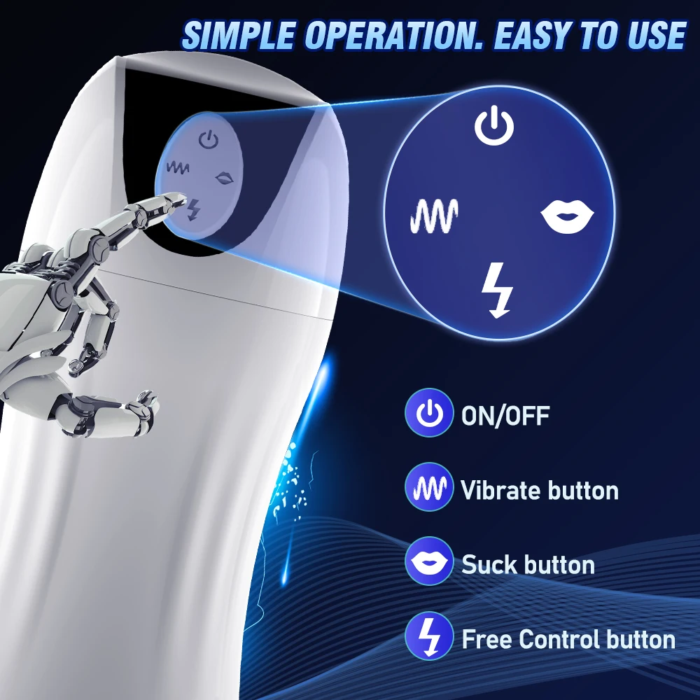 قوية مص جهاز استمناء واقعية الشرج المهبل جيب كس اللسان مدلك ذكر معدات الاستمتاع واللعب الجنسي للرجال 18 + اللعب