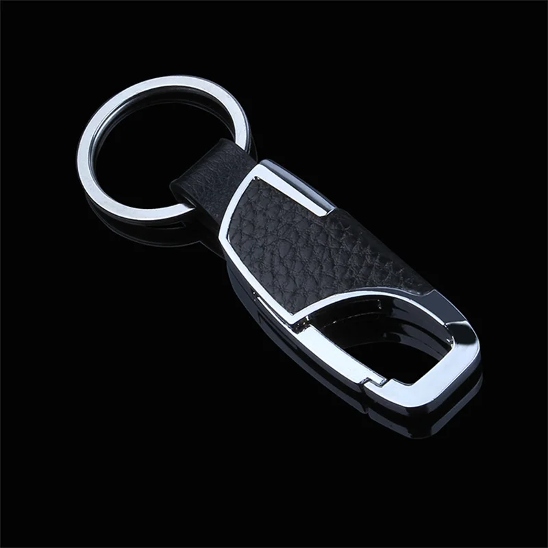 1pcs Fashion Leather Keychains Metal Key Chains Rings Cute Car Keyring Holder Charm Bag Gifts For Women Men Accessories Handmade