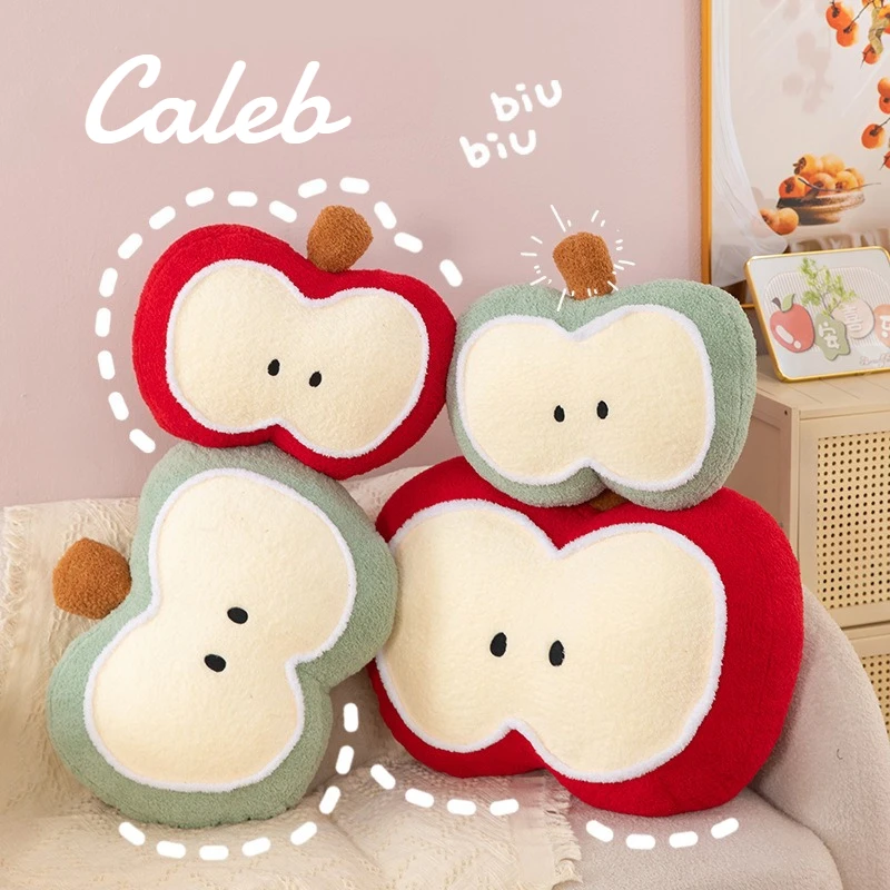 30x40CM Love and Deepspace Caleb Kawaii Apfel-Kissen Anime Cosplay Frucht-Puppe Feiertagsdekoration für Spiele-Fans Geschenk