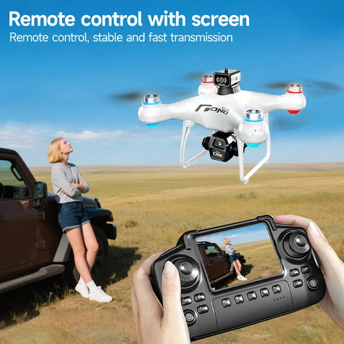 Imagen 2 del producto AXNEN E55AIR Drone Mini cámara Dual 8K aérea HD helicóptero Profesional GPS evitación de posicionamiento Motor sin escobillas Drone