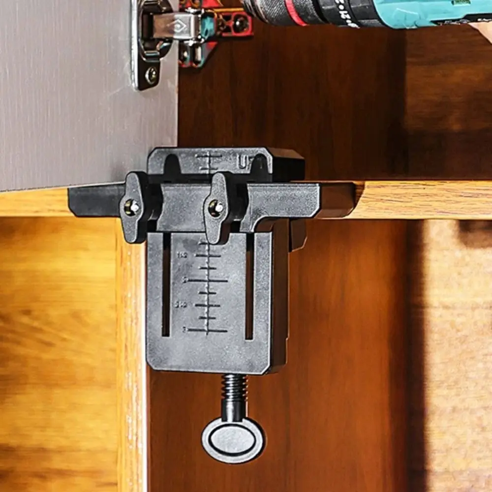 

Adjustable Cabinet Door Mounting Jig ABS Universal Holder Cabinet Installation Aid Panel Fixing Heavy-Duty Woodworking Tools