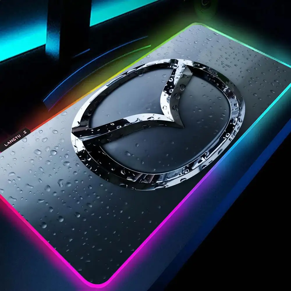The Car To M-Mazdas MAISTO Mouse Pad RGB Large Gaming Mouse Pad Non-slip Rubber Base Keyboard Pad Extra Large Luminous LED Mouse