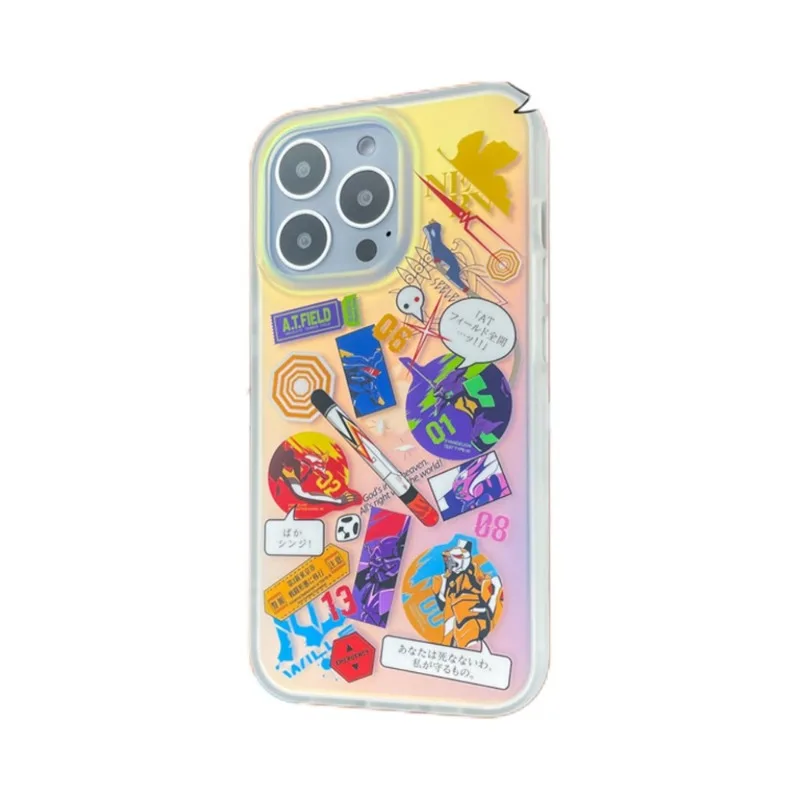 

Flowing and Colorful EVA Gradient Apple 17pro Phone Case for New Century Evangelion Warrior, Suitable for 16Pro/15/14/13