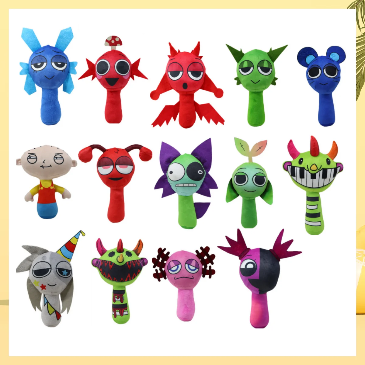 

Горячие плюшевые игрушки Sprunki Incredibox Sprunky Peluche, мягкие плюшевые игры, мультяшные детские мягкие куклы на день рождения, Рождественский подарок