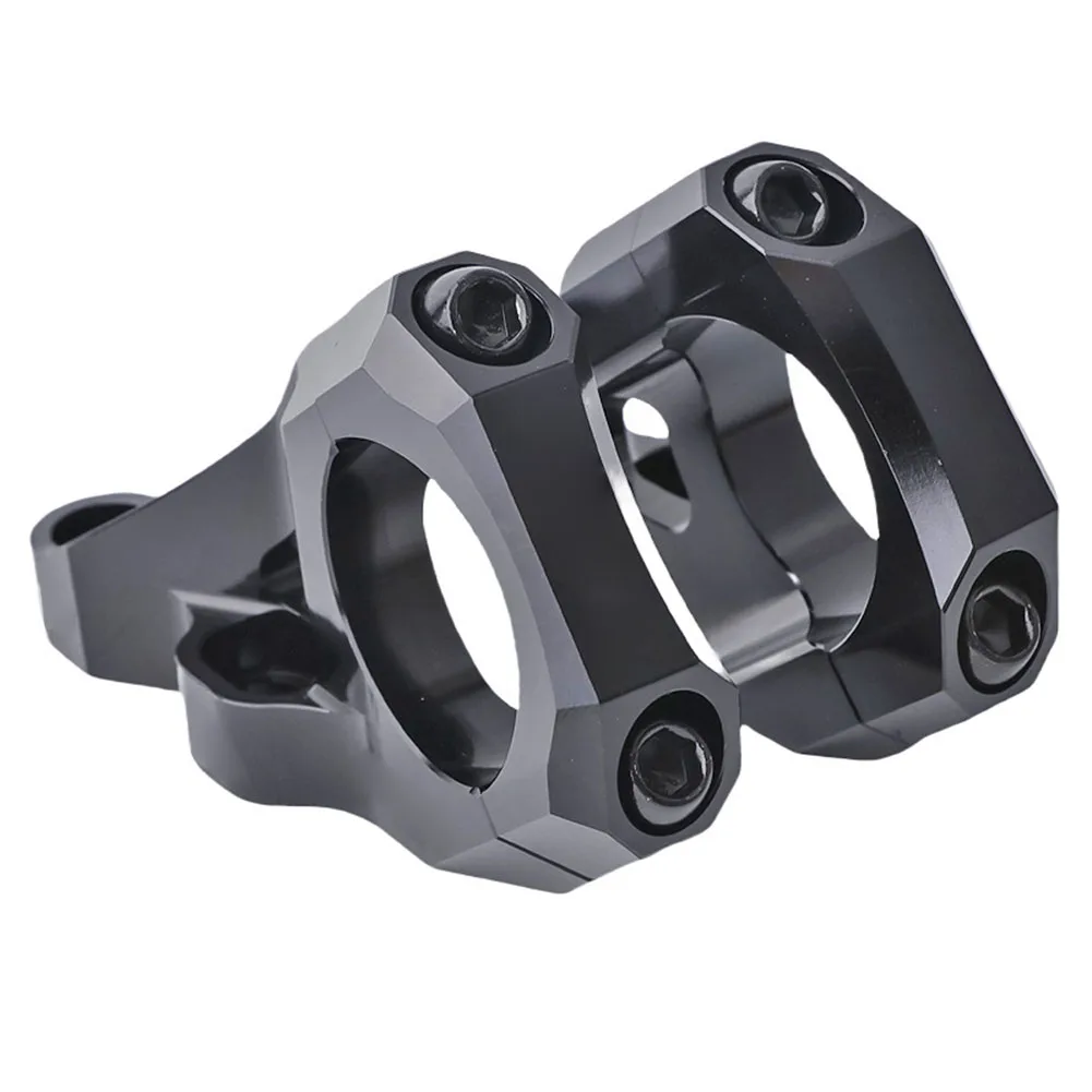 Schwarzer CNC-Direktmontagenvorbau für Doppelbrücken-Gabel 31,8 mm Lenker für DH-Mountainbike für LIGHT BEE Dirt Bike Zubehör – Detail 4