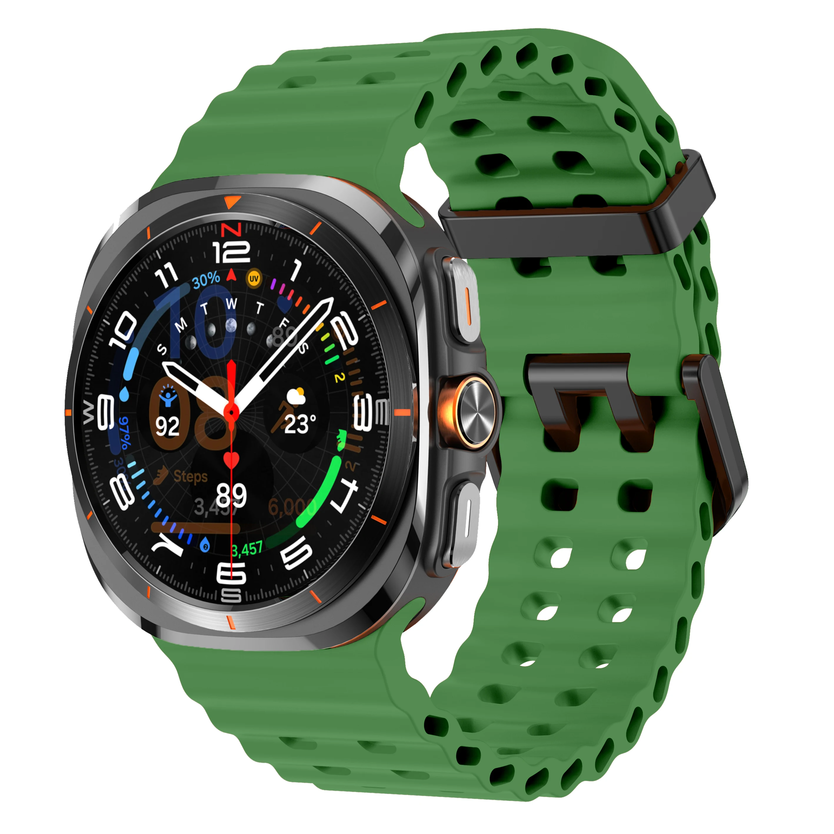 Uhrenarmband für Samsung Galaxy Watch 7 8 Ultra Ersatz-Gummiarmband für Samsung Galaxy Watch8 Zubehör