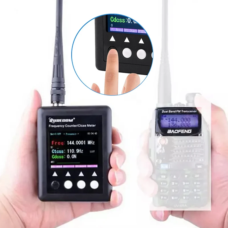 

Surecom SF 401plus SF401 Plus 27Mhz-3000Mhz Digital CB Radio Tester Walkie Talkie Frequency Counter Meter With CTCSS DCS Decoder