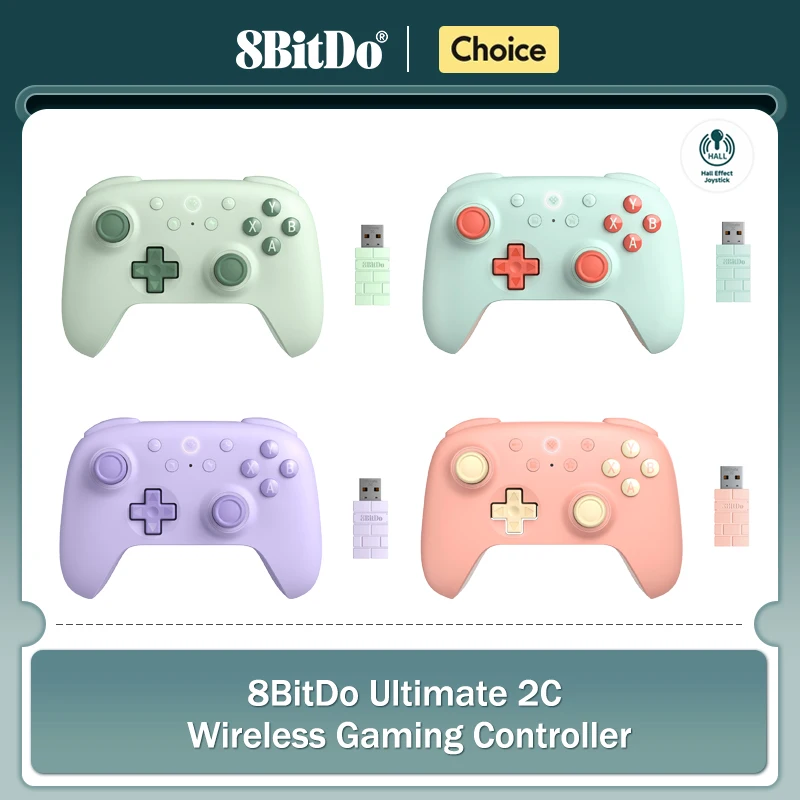 8BitDo 궁극의 2C 무선 게임 컨트롤러, PC, 윈도우 10, 11, 스팀 데크, 라즈베리 파이, 안드로이드 게임패드 액세서리, 신제품