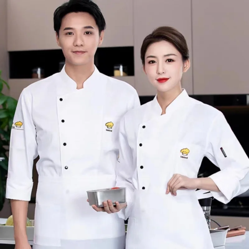 

Рабочая одежда для поваров, с длинными рукавами, осенне-зимняя, специально для предприятий общественного питания, ресторанов с горячими блюдами, чайных домов, пекарен и т.д.