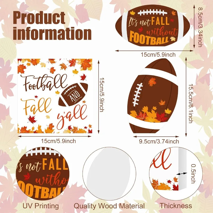 3 قطعة ديكور طاولة كرة القدم الخريف صينية متدرجة ديكور قطع مركزية للطاولات المزرعة الشكر زخارف القيقب البرتقالي لـ #3