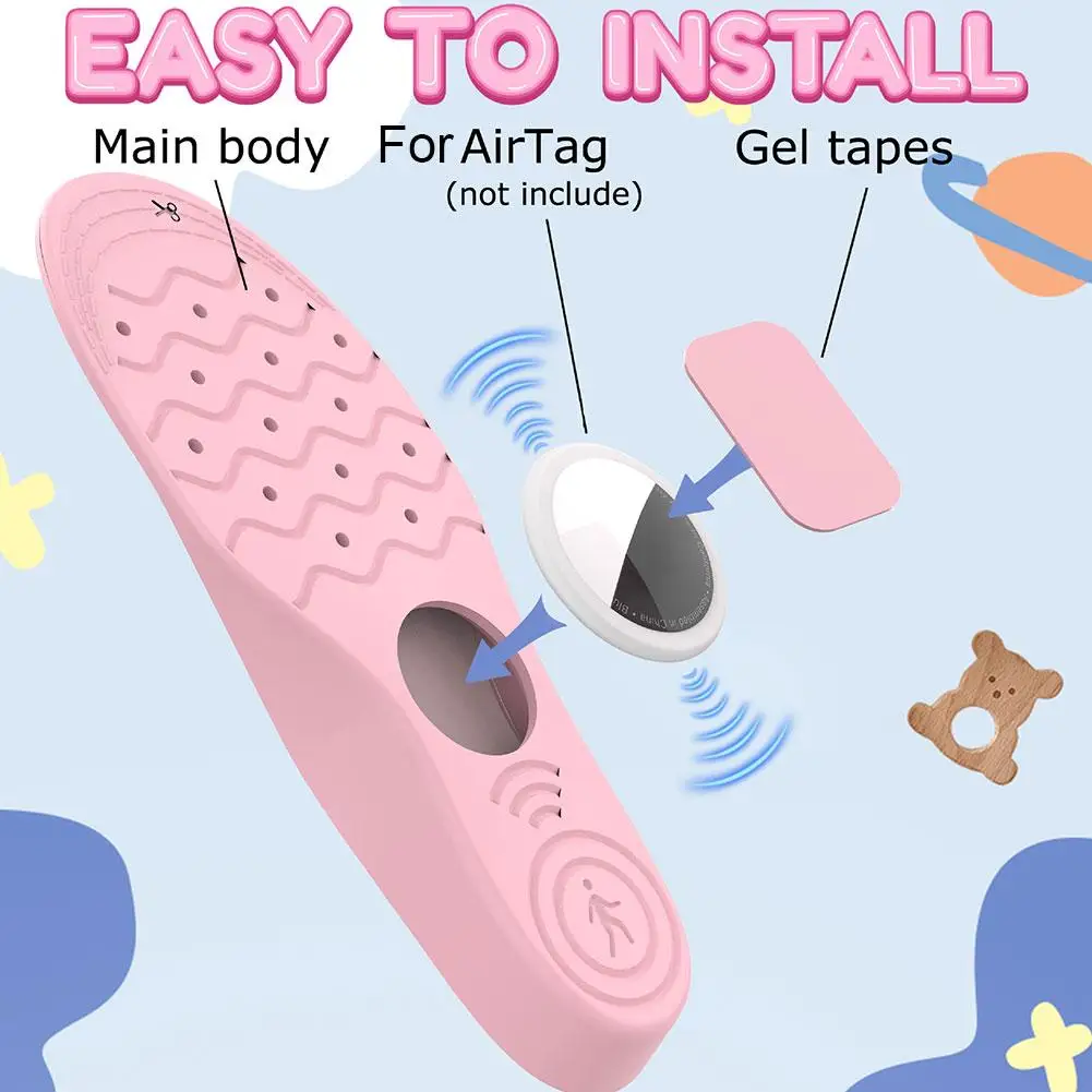 Insoles for Airtag Hidden Holder, GPS Tracker Device Case for Children Adults Elderly, Comfortable Inserts for Shoes