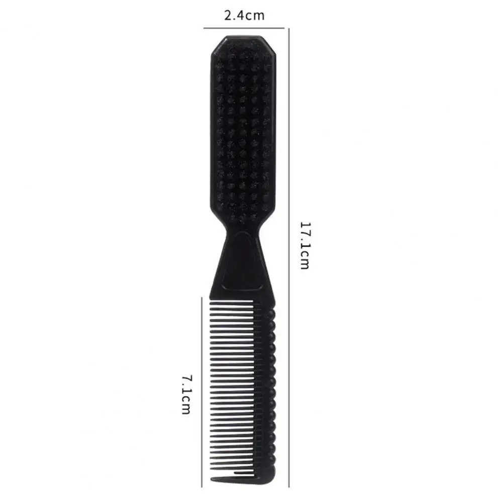 17cm Dual-Use Hair Brush Comb Gentle Cleaning Fluffy Beard Comb Hair Cleaning Beard Brush For Broken Hair Barber Accessories