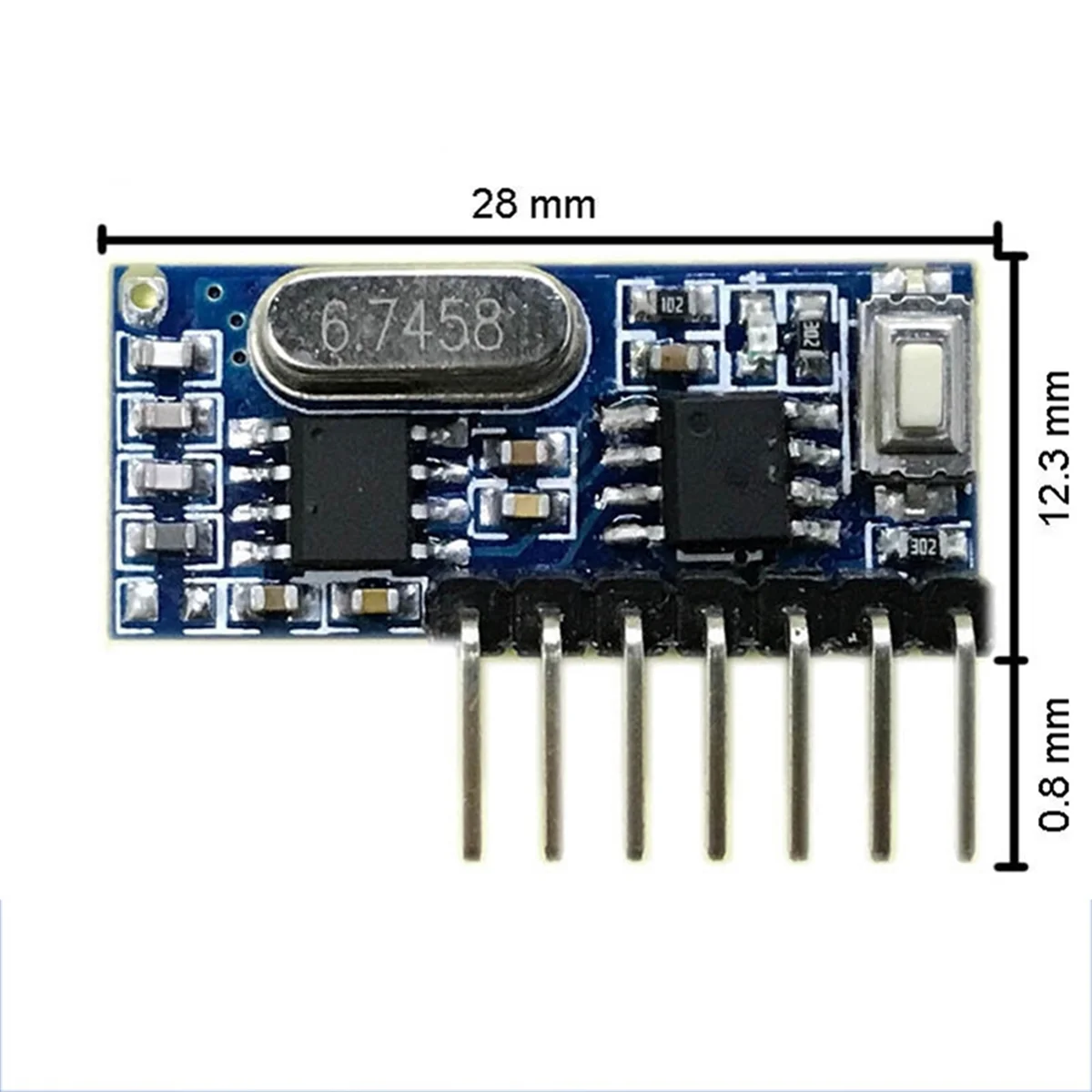 Módulo de recepção de decodificação sem fio superheterodina 433mhz receptor de decodificação de saída de 4 canais para controles remotos de 433 mhz