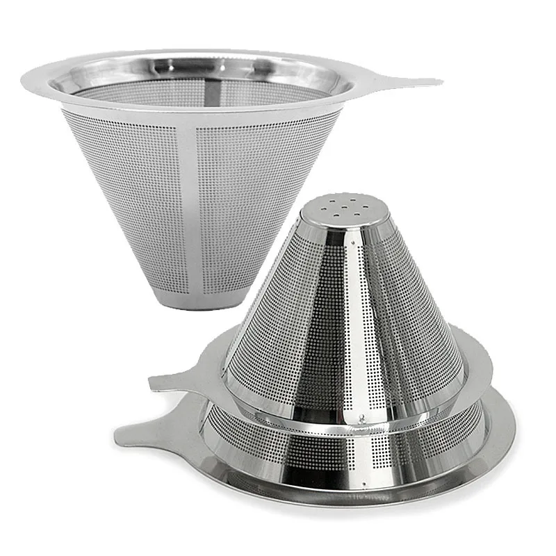 

Stainless Steel Coffee Filter Net Hand-Poured Coffee Filtering Equipment Coffee Making Tools Espresso Machine Accessories