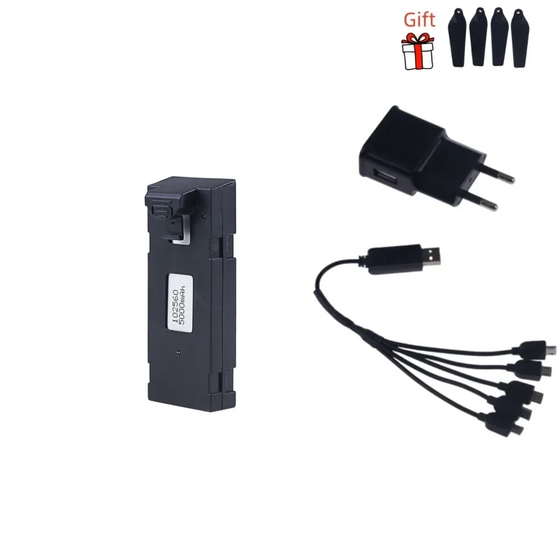 Originele Oplaadbare 3.7V 5000Mah Li-Ion Batterij Voor Rc Drone E88 E88pro E525 E99 P1 F185 F195 E100 Rc Quadcopter Onderdelen Batterij