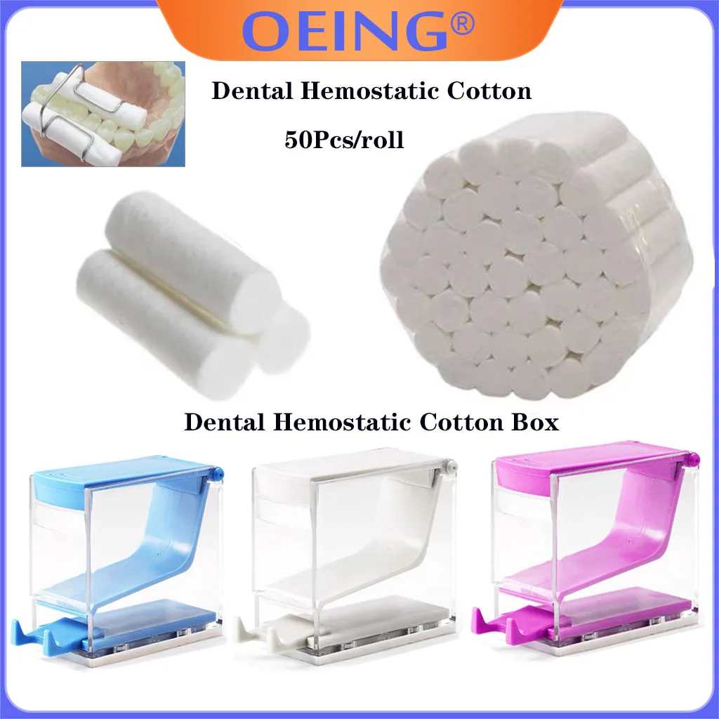 50Pcs/Roll Disposable Dental Cotton High Absorbent Wool Teeth Medical Surgical Consumable Teeth Whitening Dentistry Materials