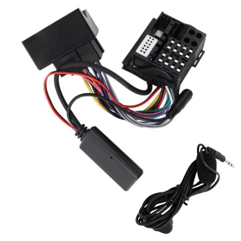 A22E-Car Radio Device Bluetooth 5.0 Audio Adapter Harness Wiring With Handsfree Mic For Skoda RCD510 RNS510 RCD310