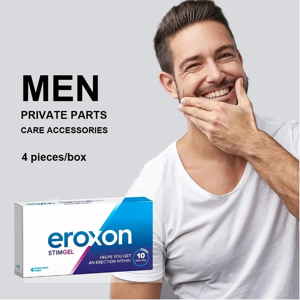 Eroxon Stimgel accesorios de cuidado de piezas privadas para hombres, 4 piezas/caja