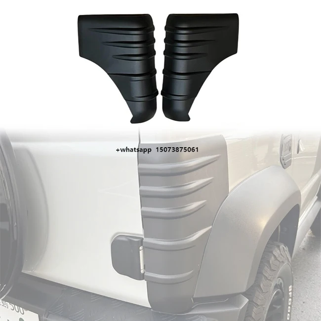 LUMA New High Quality 3/5Door 2pcs Black ABS Front/Rear Wrap Angle Protection Cover  Jimny Sierra JB64 JB74 JC74 2018-
