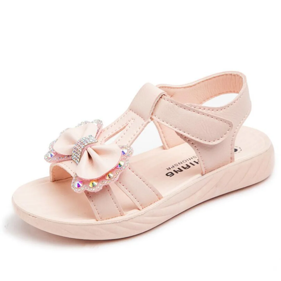 2-8 Years old Girls Summer Sandals Shoes New Princess Kids Sandals for Girls Lovely Rhinestone Butterfly Beach Shoes Childrens