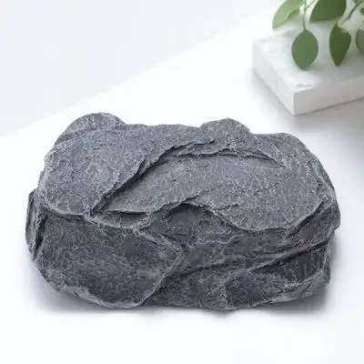 Simulation Stone Key Holder Outdoor Resin Storage Box Garden Key Hider Hidden Compartment Decorative Stone Decor