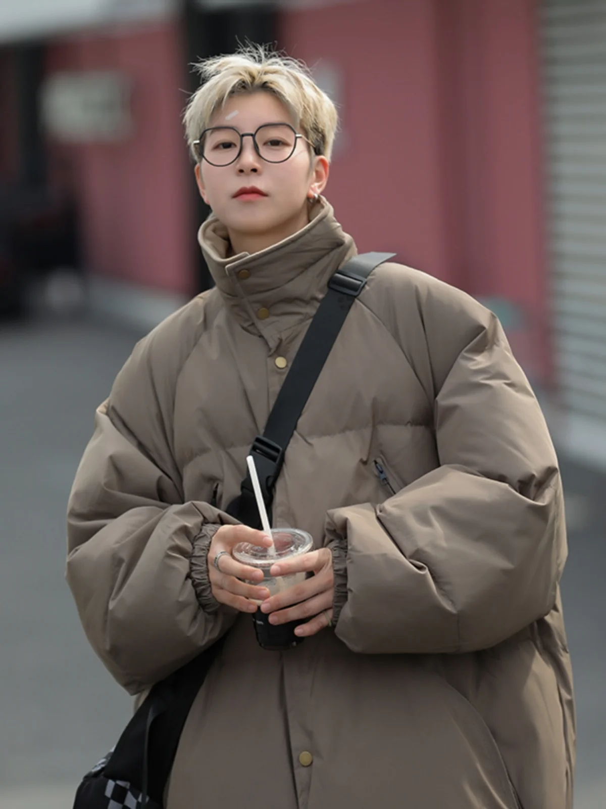 معطف شتوي رجالي كاجوال من القطن Jaet Bread معطف فضفاض مناسب للدفء ملابس قطنية أمريكية كلاسيكية ملابس خارجية