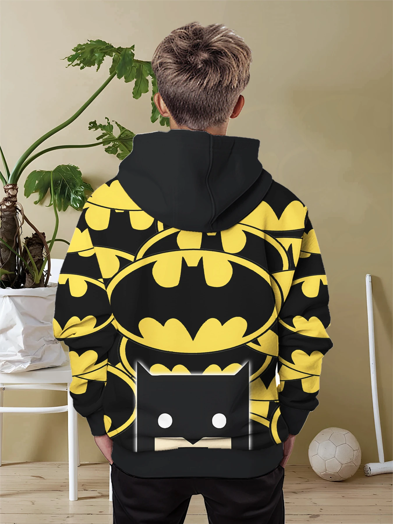 Cool Super B-Batmans 3D Print All Seasons Children Casual Sweatshirt Cool Pullover Tops Unisex Clothes Boy Girl Hoodies