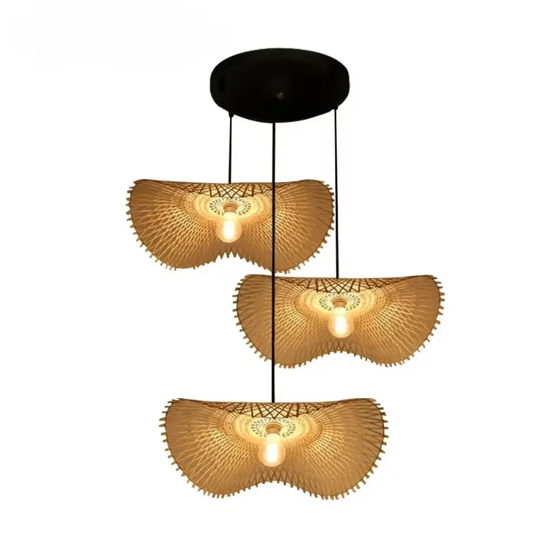 

Chinese Style Bamboo Pendant Light Restaurant Aisle Staircase Clothing Store Restaurant Bamboo Pastoral Japanese Indoor Lighting