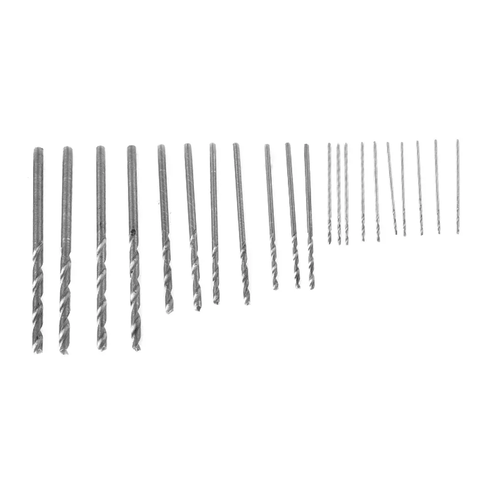 25PCS 0.5mm-3mm Micro HSS Small Twist Drill Bit Set Mini Precision Twist Drill Hand Tool For Hobby Crafts Jewelry Watch Making