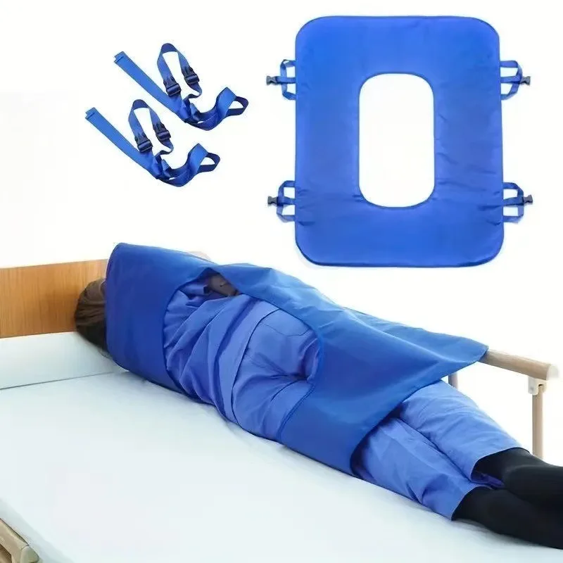 

Home Care Patient Turning Transfer Sheet, Ergonomic Nursing Pad for Bedridden Seniors, Assisted Positioning Cushion