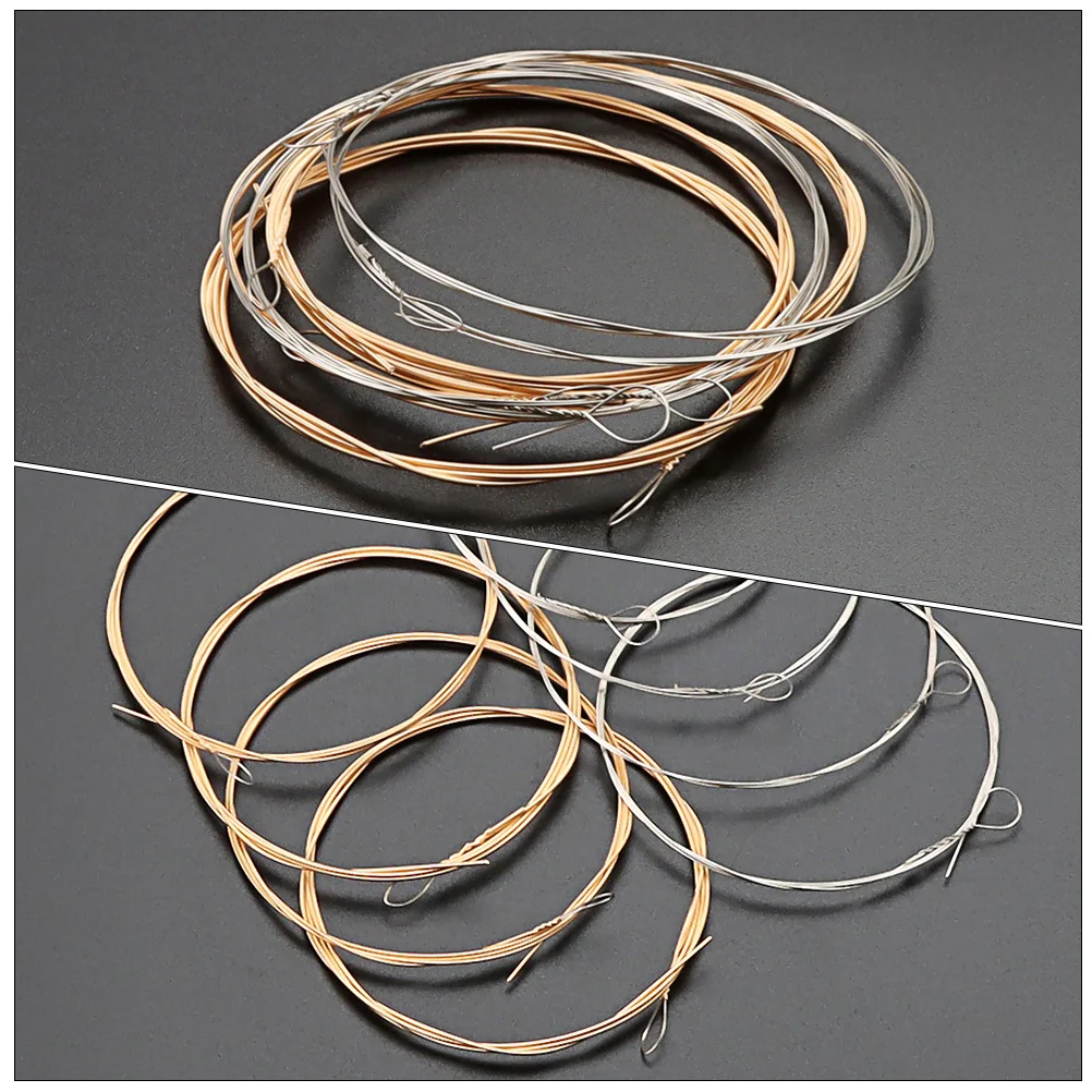 

8Pcs 8 String Strings High-Performance Mandolin Replacement Strings Steel Metal Alloy for Enhanced Resonance Smooth Playability