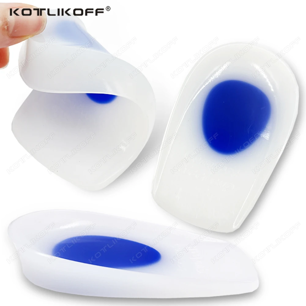 2/4 PCS Medical Silicone Gel Heel Pads Super Soft Shock-Absorption Foot Pain/Heel Spur Relief Heel Cup Inserts for Men Women