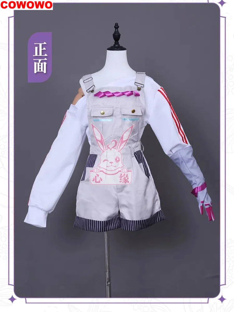 

COWOWO Nijisanji Elira Pendora Bib Pants Cosplay Costume Cos Game Anime Party Uniform Hallowen Play Role Clothes Clothing