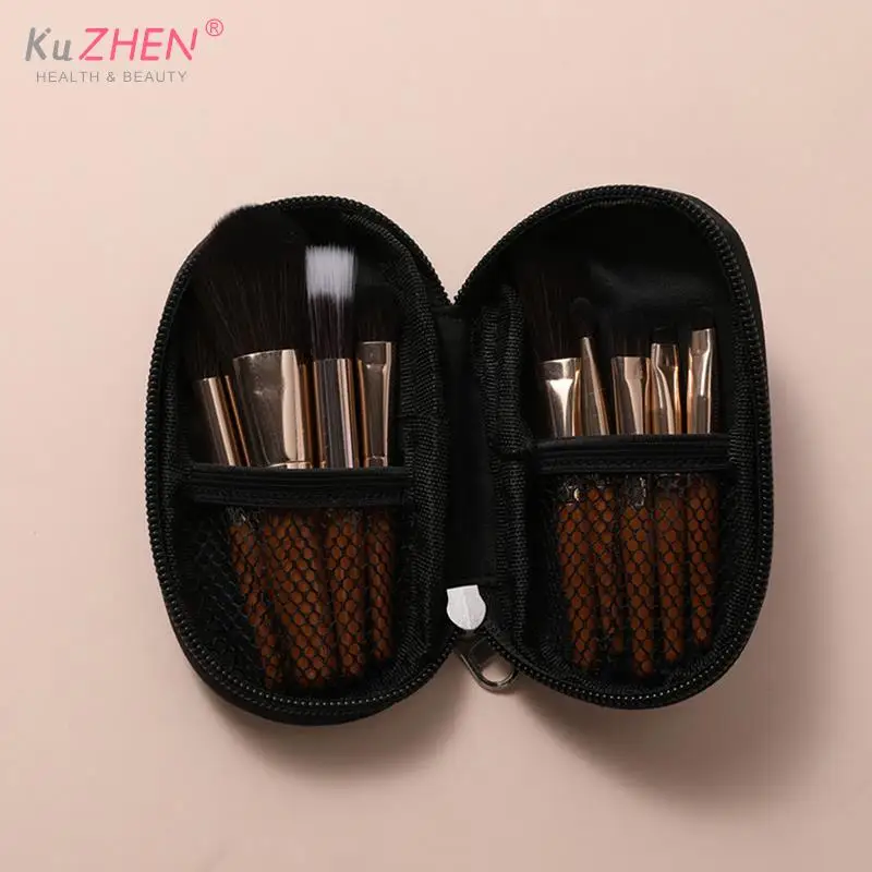 9Pcs/lot Mini Makeup Brush Set Portable Travel Cosmetic Brushes Kit Eyeshadow Foundation Powder Brushes Beauty Makeup Tools