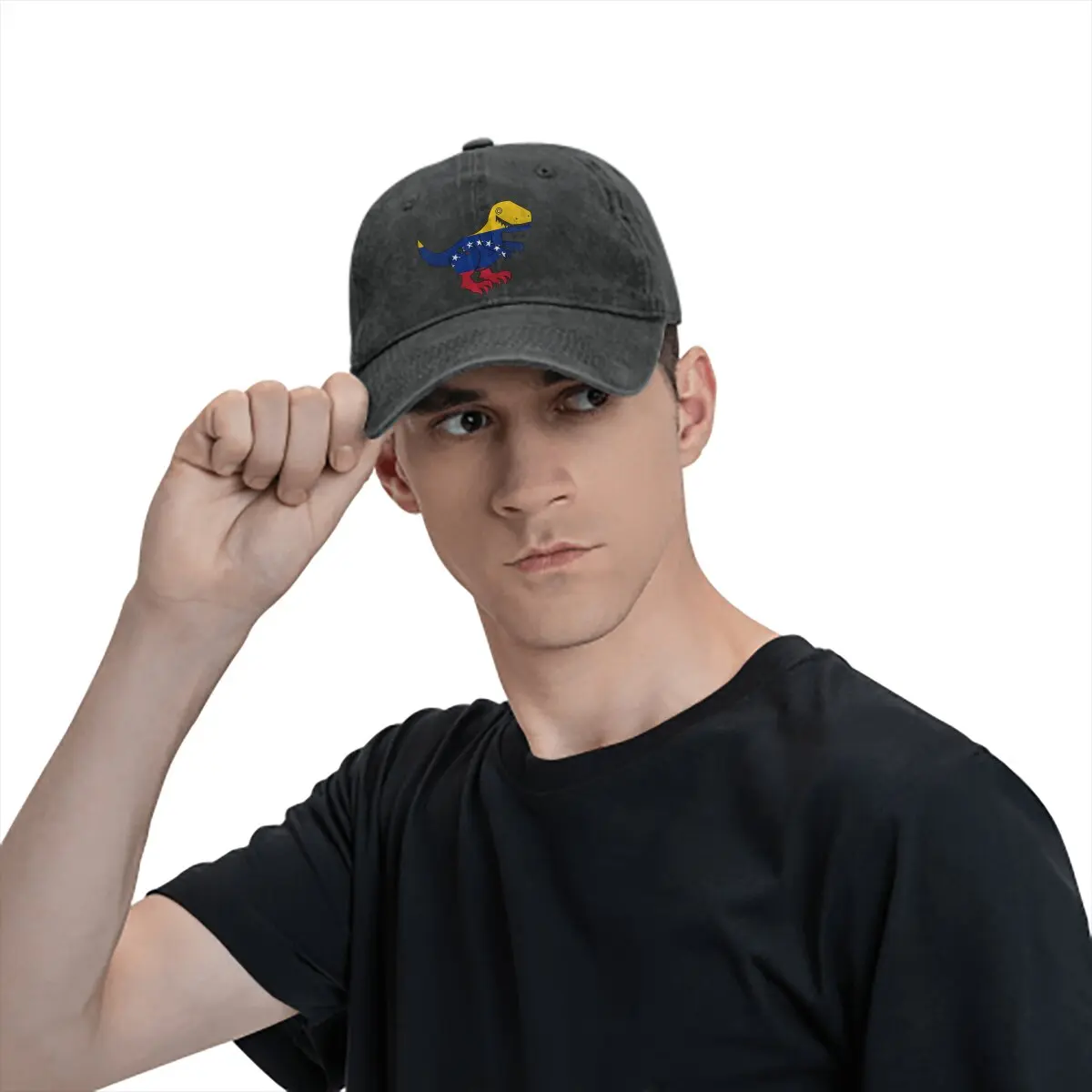 T-Rex Cute Dinosaur Baseball Cap Men Hats Women Visor Protection Snapback Venezuela Flag Caps