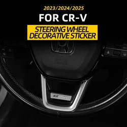 For Honda 2023 2024 2025 CRV Steering wheel decorative buckle modification logo RS/TR/MU interior accessories