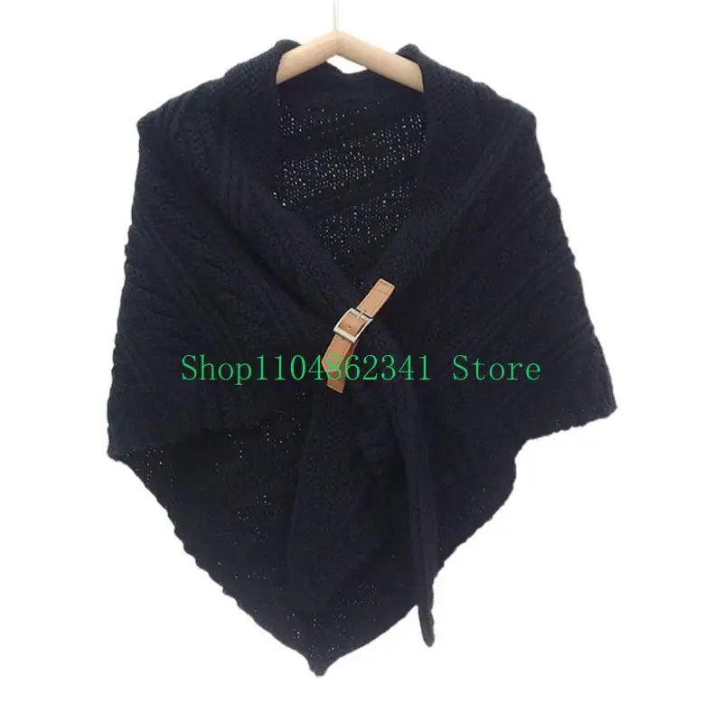 652f-unique-leather-buckle-autumn-plain-knitted-shawl-women-casual-belt-buckle-triangular-scarf-fashion-multiple-tie