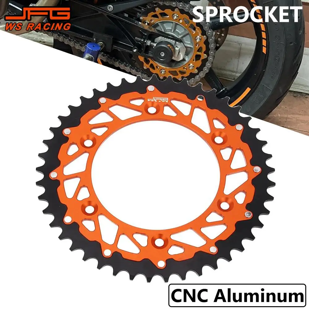 Motorcycle Accessories CNC Rear Chain Sprocket 42T 45T 48T 50T 52T for KTM EXC SX XCW EXCF SXF MXC LC4 SMC SMR 125-525 Dirt Bike